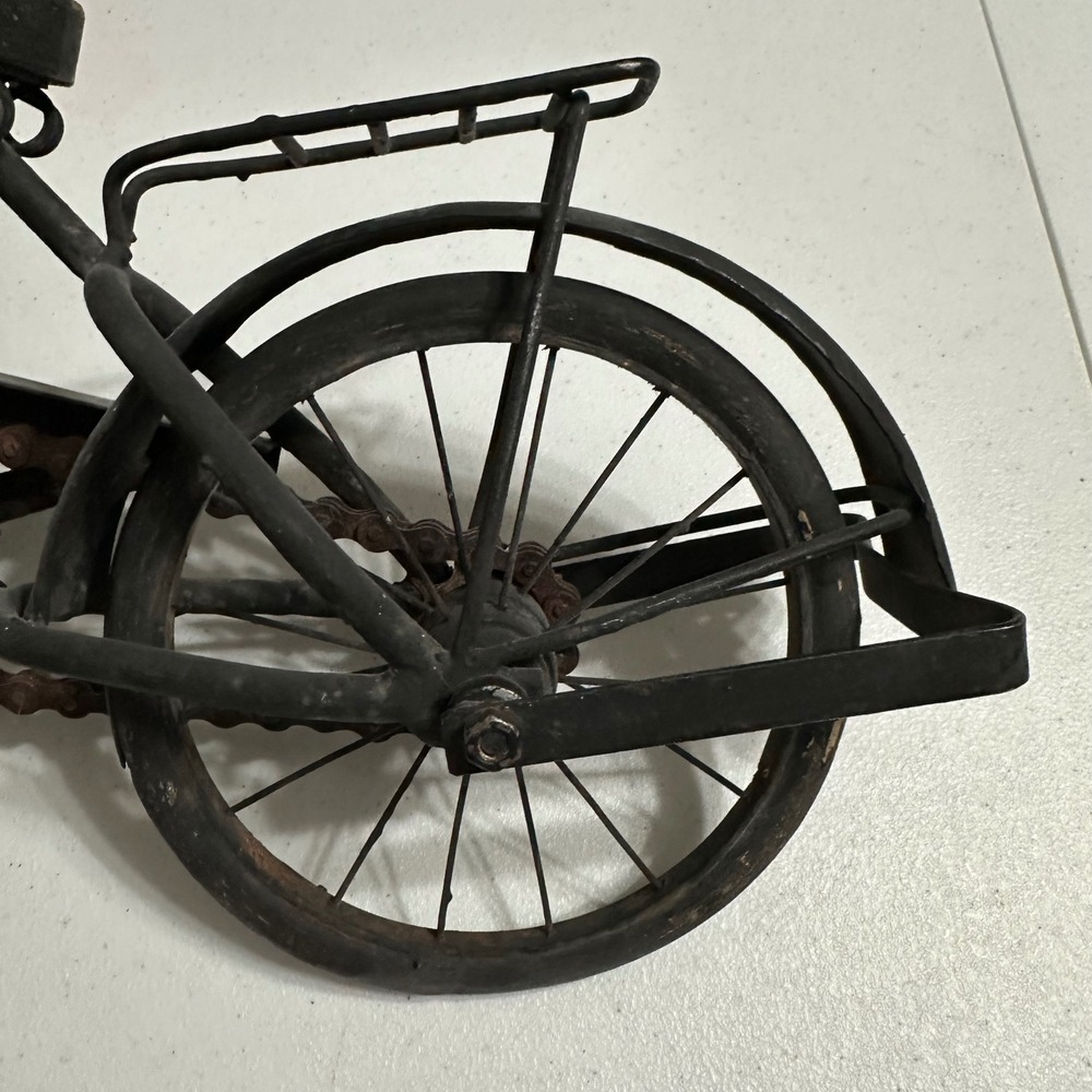 VTG Handcrafted Bicycle Sculpture Wood Metal Functional Display Model Decor Art - Picture 7 of 14